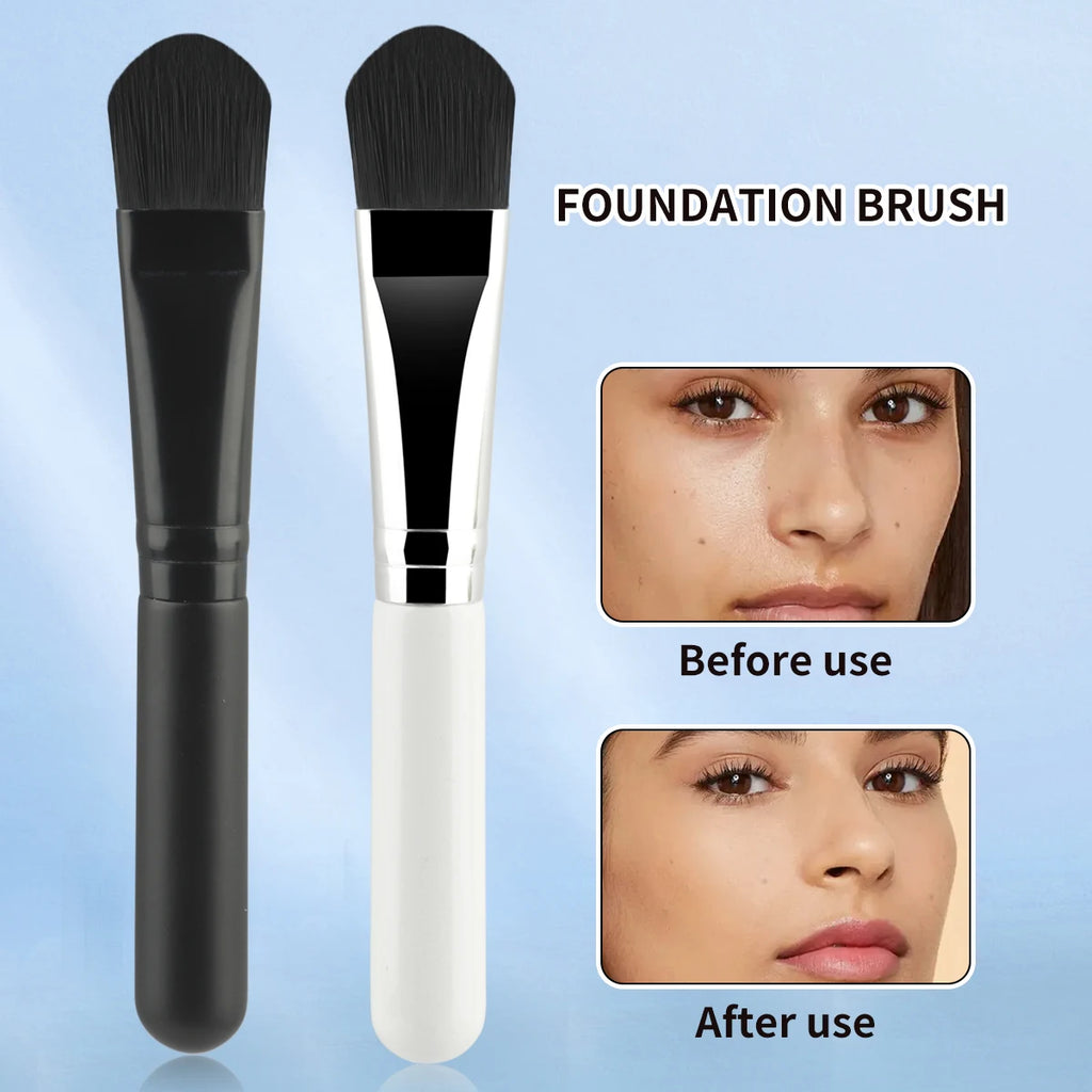 Face Mask Brush Flat Soft Hair Facial Cleansing Skin Care Blender Foundation Applicator Concealer Brush Beauty Makeup Tool