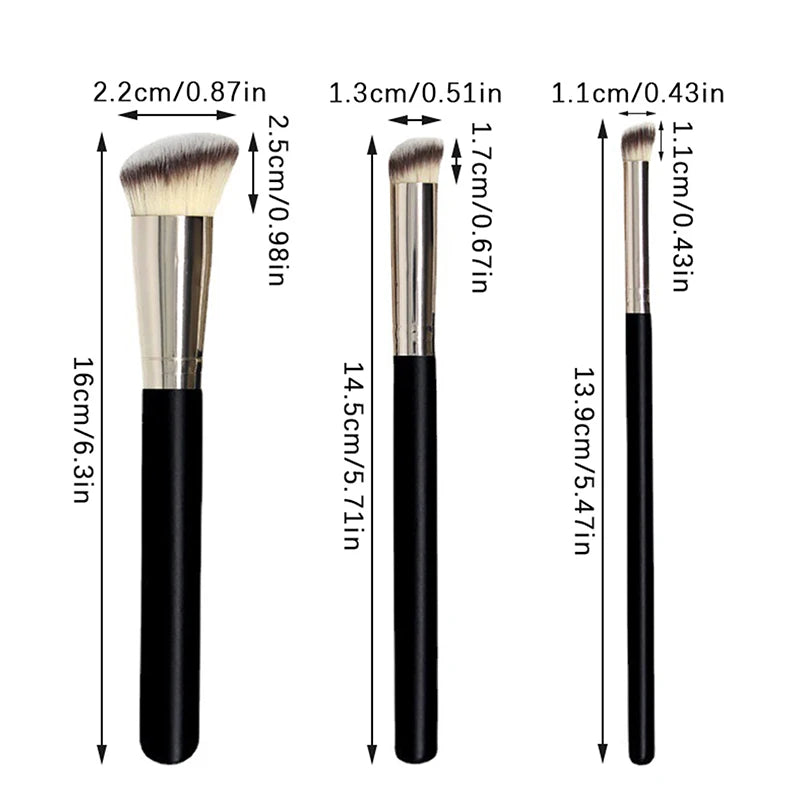 Makeup Brushes Foundation Concealer Angled Seamless Cover Synthetic Dark Circle Liquid Cream Cosmetics Contour Brush Beauty Tool