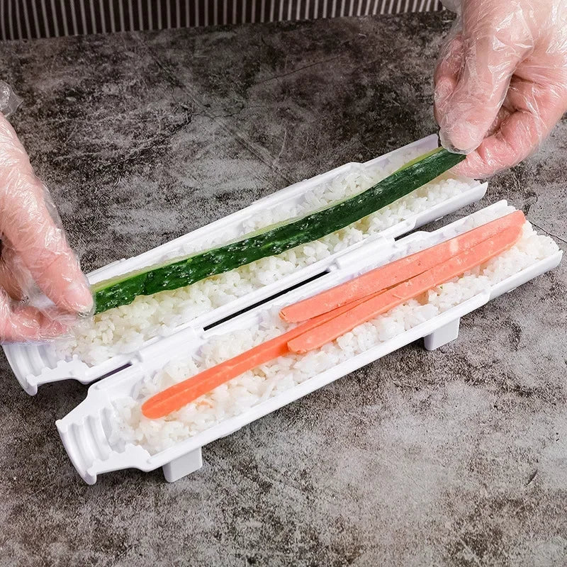 Quick Sushi Maker DIY Roller Rice Mold Meat Vegetable Rolling Mold Sushi Device Making Machine Bento Kitchen Gadgets
