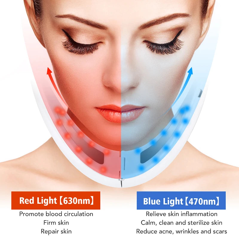 Personal V Shape Face Lift Meter Chin Ems Facial Massager Rf Lifting V Line up Beauty Tool Skincare Instrument Face Massager