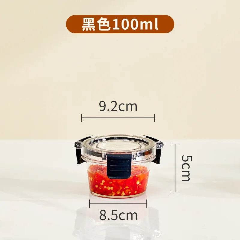 Portable Lunch Box for Kids School Microwave Transparent Bento Box with Compartments Salad Fruit Food Sealed Jar Container Box