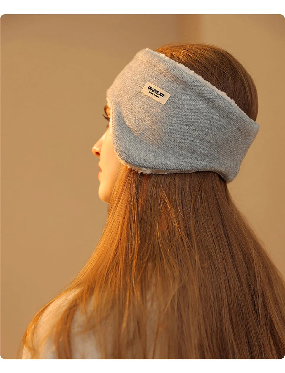 GTUBIKE Winter Earmuffs Headwear Anti-cold Warm Thickened Fleece Ear Protection Head Cover Windproof Thermal Running Headband
