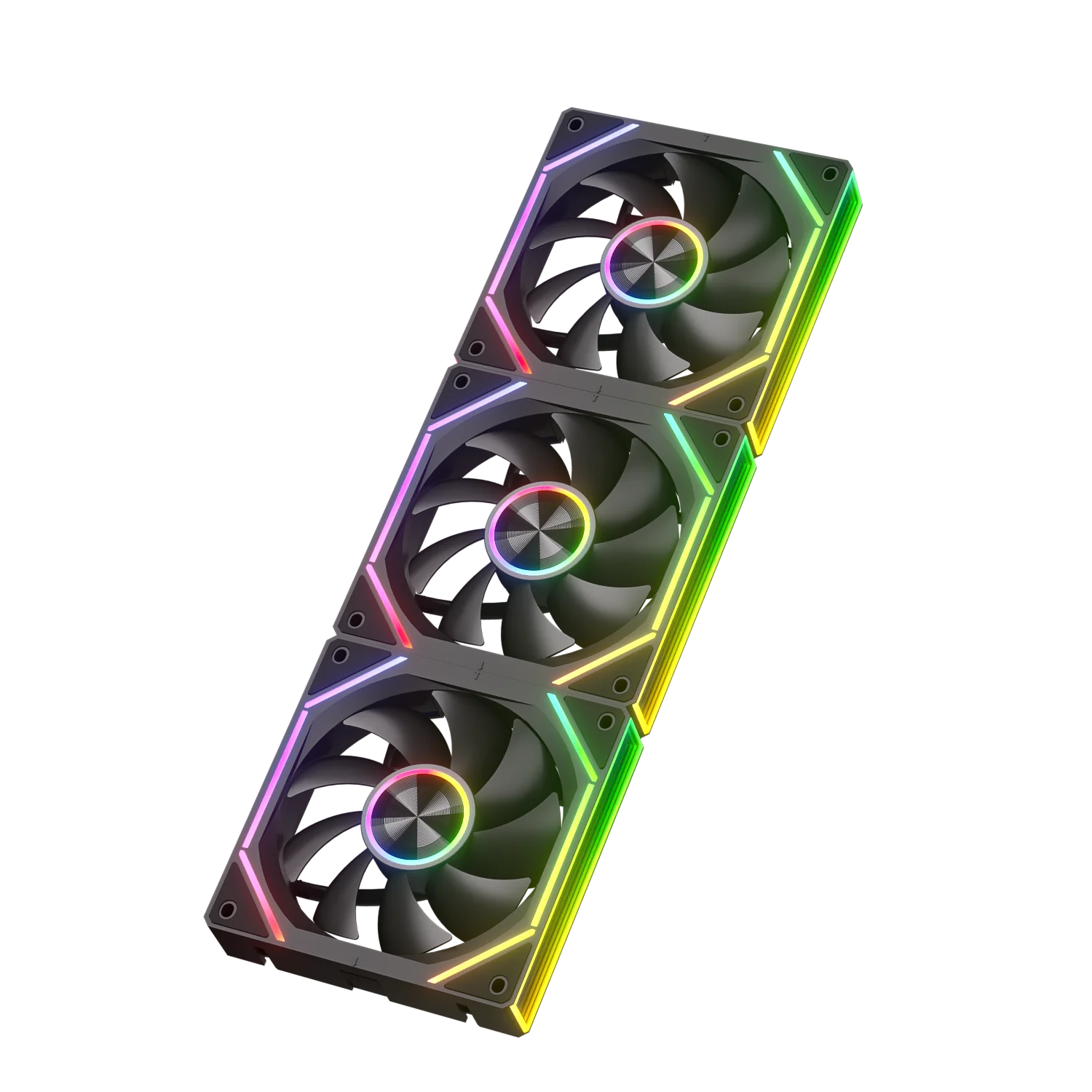 Power Train X-GAMERX PRISM 8RS ARGB Fan 800-1800RPM CPU Cooling Fan PWM Quiet Integrated Building Block Case Fan