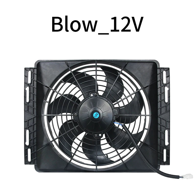 Parking Air Conditioning Cooling Electronic Fan Modified Universal High-power 120W Car Water Tank Fan Motor 12v 24v