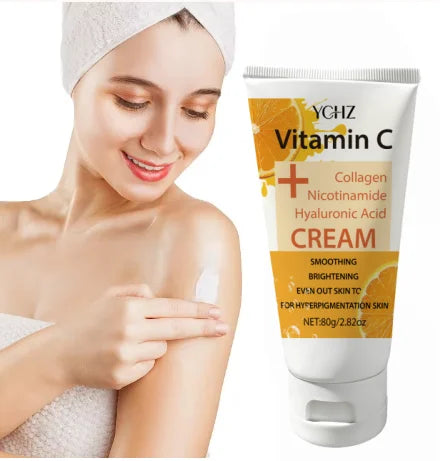 Vitamin C Niacinamide Dark Spot Brightening Cream |   Collagen and Niacinamide Face Cream - Whitening and Brightening Cream, Brightens Skin Tone, Evens Skin Tone, Suitable for Face and Body - 80g