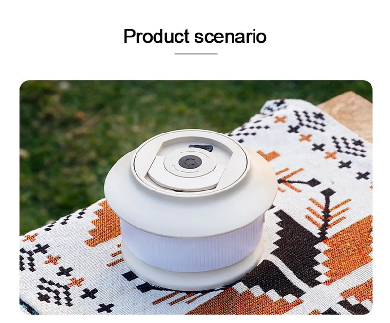 Outdoor Camping Light Star River Tape Measure Camping Atmosphere Light Waterproof Portable String Light Camping Tent Light