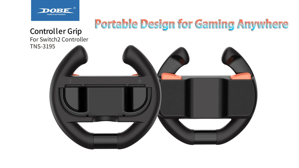For Switch2 4-In-1 Steering Racing Wheel Controller Grip Left and Right Jon-Con Accessories 2 Hand Holder for Mario Kart World