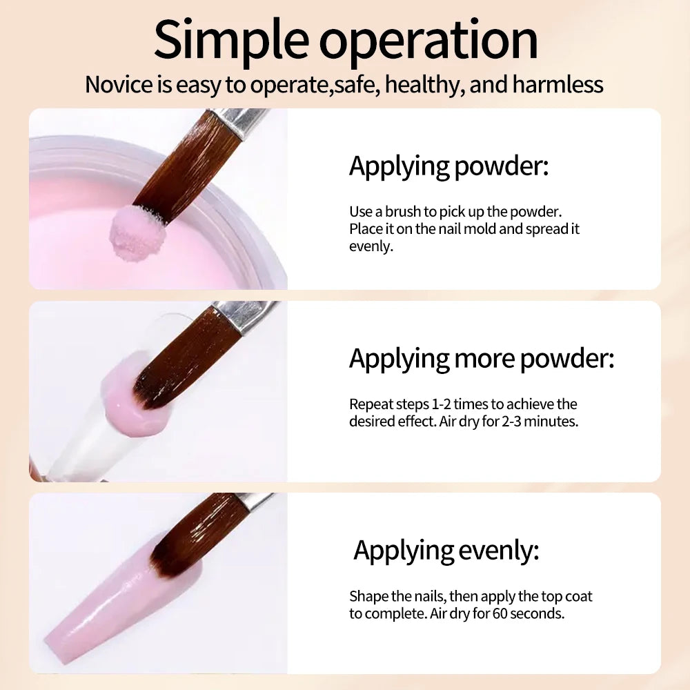 6Pcs/Set Burgundy Mocha Brown Nail Acrylic Powder Autumn&Winter Colors Nails Polymer for Nail Art Extension/Carving/Dipping Dust
