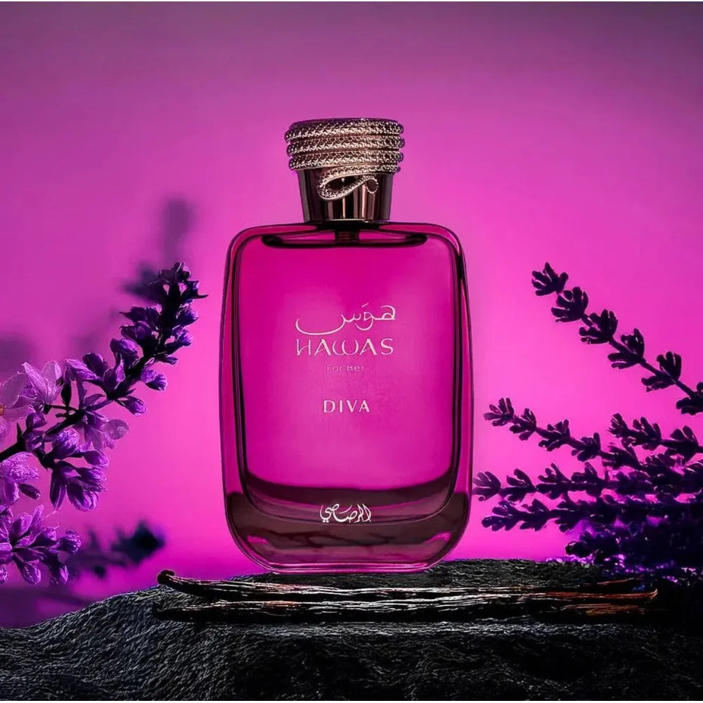 Women Perfume Gift Set, Hawas Diva & Vulcan Baie Eau De Parfum 100ml Each,Long‑Lasting Floral Fruity Oriental Scent,Luxury Arabian Fragrance Gift Box For Her Dating Holiday Present