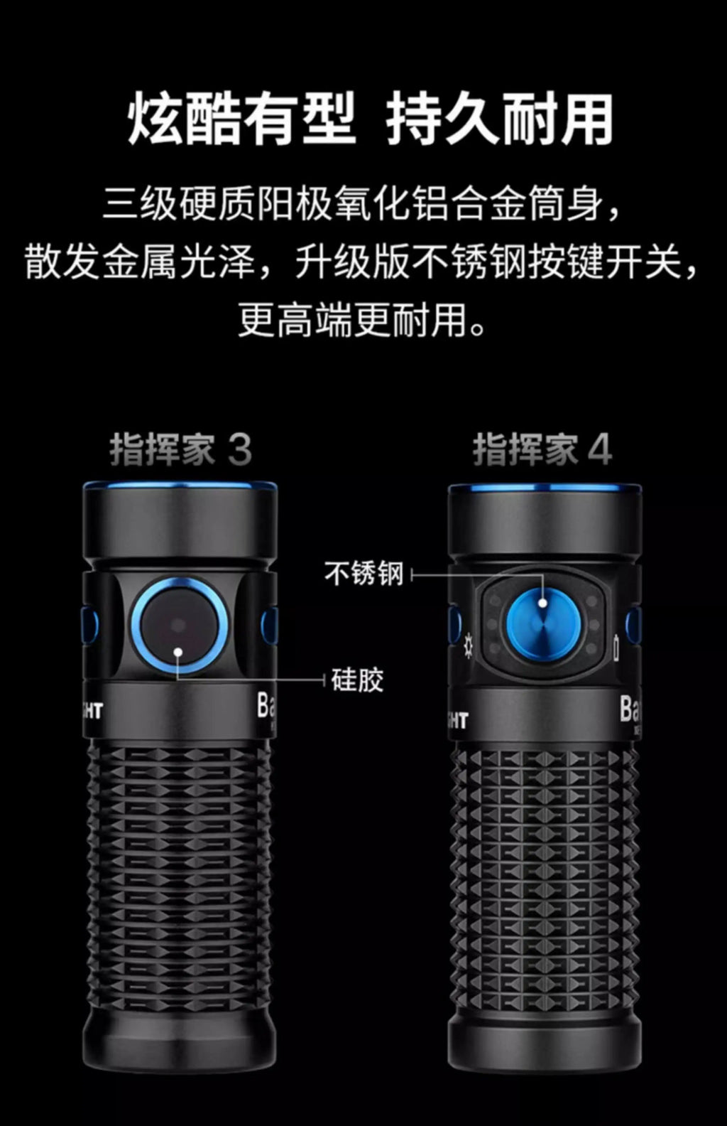 Olight Baton 4 1300 Lumens Super Bright Portable Edc Flashlight Rechargeable For Outdoor Camping Hiking Emergency Daily Use