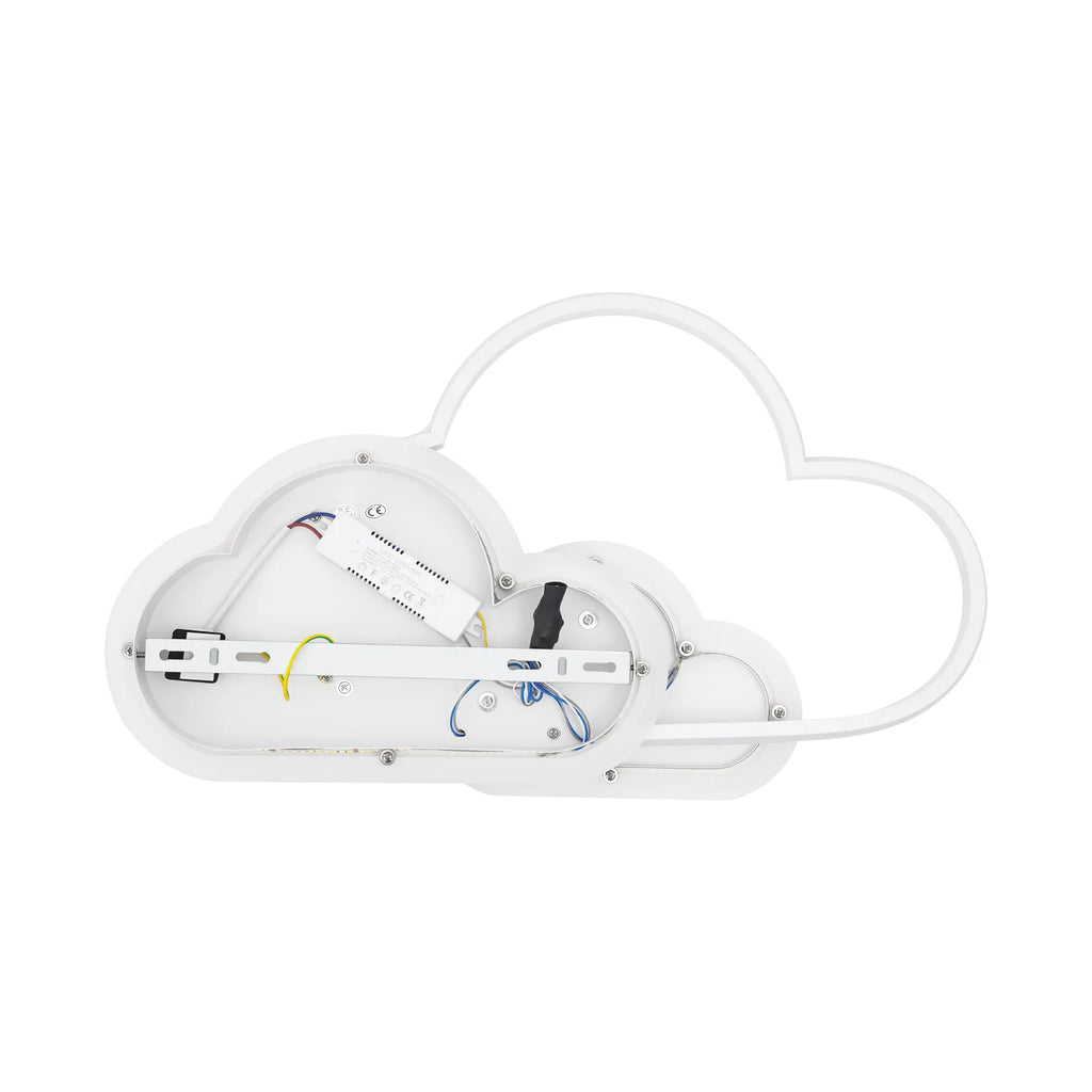 Cloud Shape LED Ceiling Light Fixture Modern 3-Color Lighting Acrylic Ceiling Lamp for Living Room Bedroom Kid's Room 52x31cm