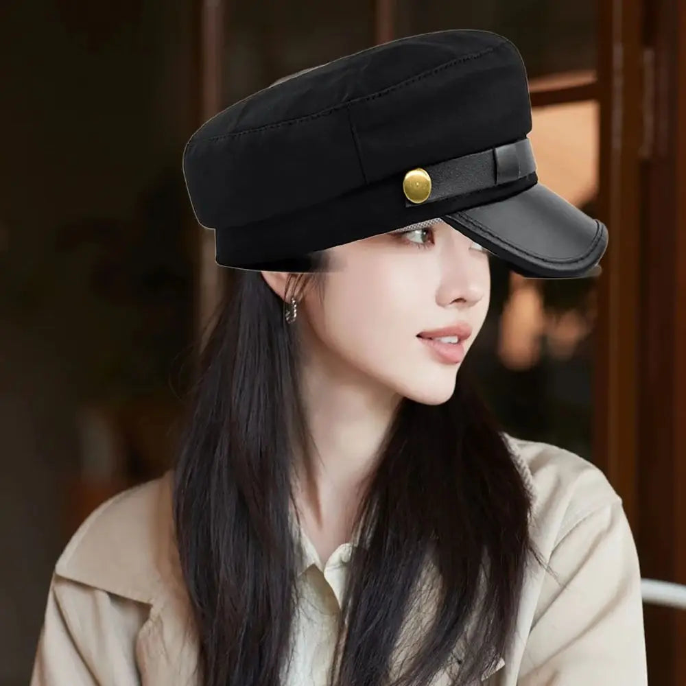 Navy Cap Vintage Flat Cap Octagonal Hat British Style Beret Hats Salior Hat Newsboy Hat Flat Peaked Caps Outdoor Travel