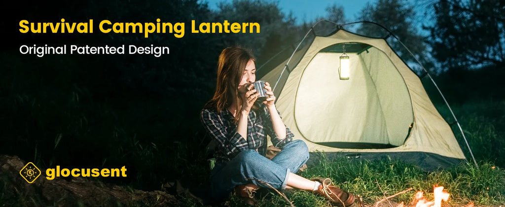 IP68 Waterproof Outdoor Led Camping Lights Lanterns Rechargeable 5000mAh Survival 1200LM Hiking Survival Camping Lights Lanterns