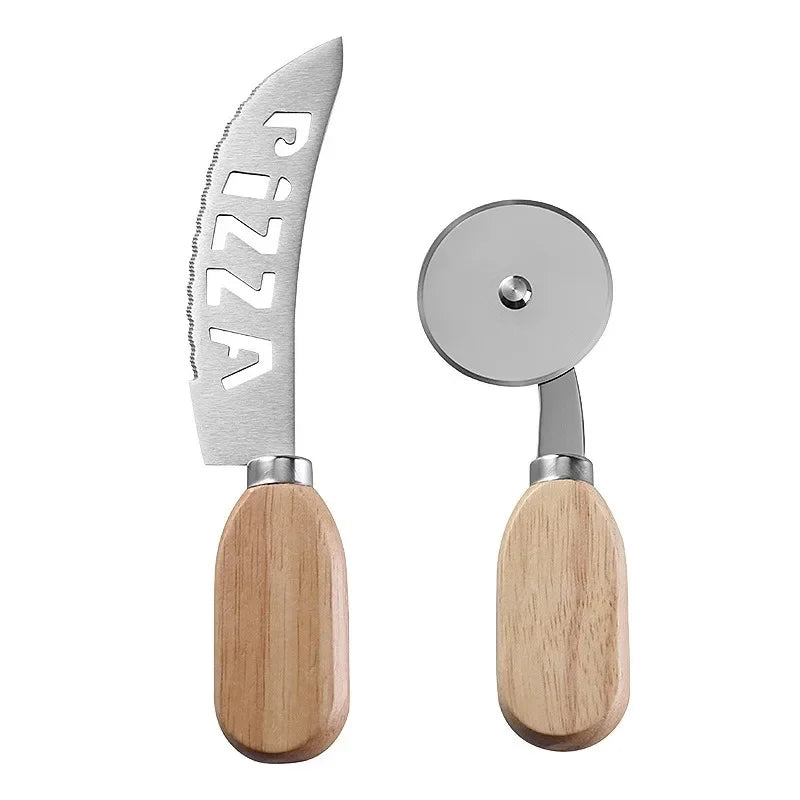 Pizza Cutter Stainless Steel Pizza Knife Pizza Slicer Kitchen Gadgets for Cheese Cake Bread Pie Waffles Bakeware Kitchen Tools