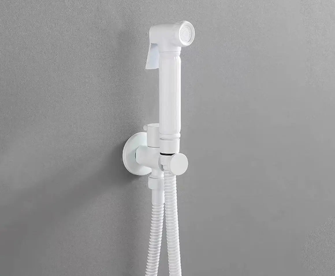 Brass Handheld Toilet Bidet Sprayer Set Accessories Black Bidet Faucet for Bathroom Sprayer Shower Head Self Cleaning White