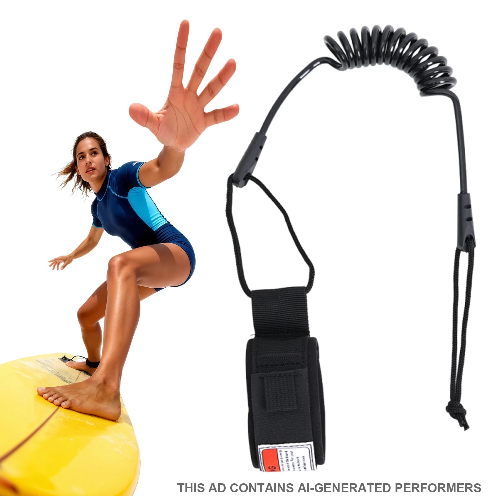 Elastic Sup Board Foot Leg Rope Adjustable Sup Paddleboard Safety Leash Kayak Boat Lifesaving Ankle Ropes for Surfing Stand UP