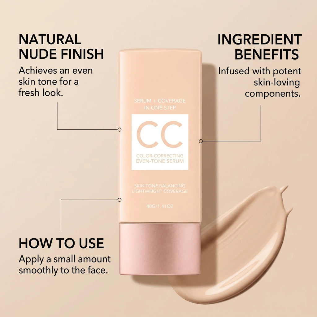 CC Cream Foundation Full Coverage Color Changing Invisible Pores Adapt Dark Skin Tone Makeup Cosmetics Korean Foundation Sticks