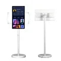 32” Android 15 Floor Stand TV, 6G+128G Smart Screen with Remote Controller, 2K Camera Video Call, Inbuit 148WH Battery Power