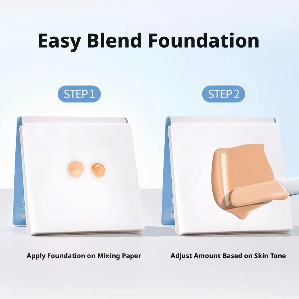 Makeup Mixing Paper,Disposable  Foundation Makeup Palette For Nail Art Eye Shadow Pigment Blending,Makeup Palette Mixing Tray