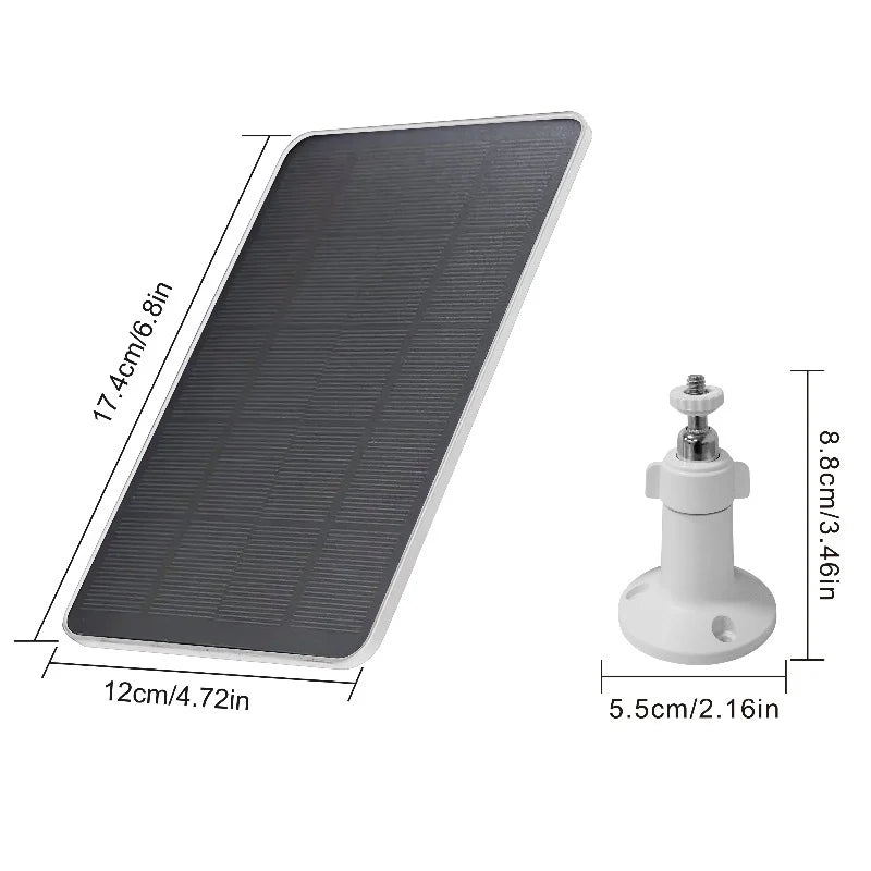 10W 5V Solar Panel Micro Type-C Outdoor Solar Cells Charger Solar Panels for Security Camera Small Home Light System