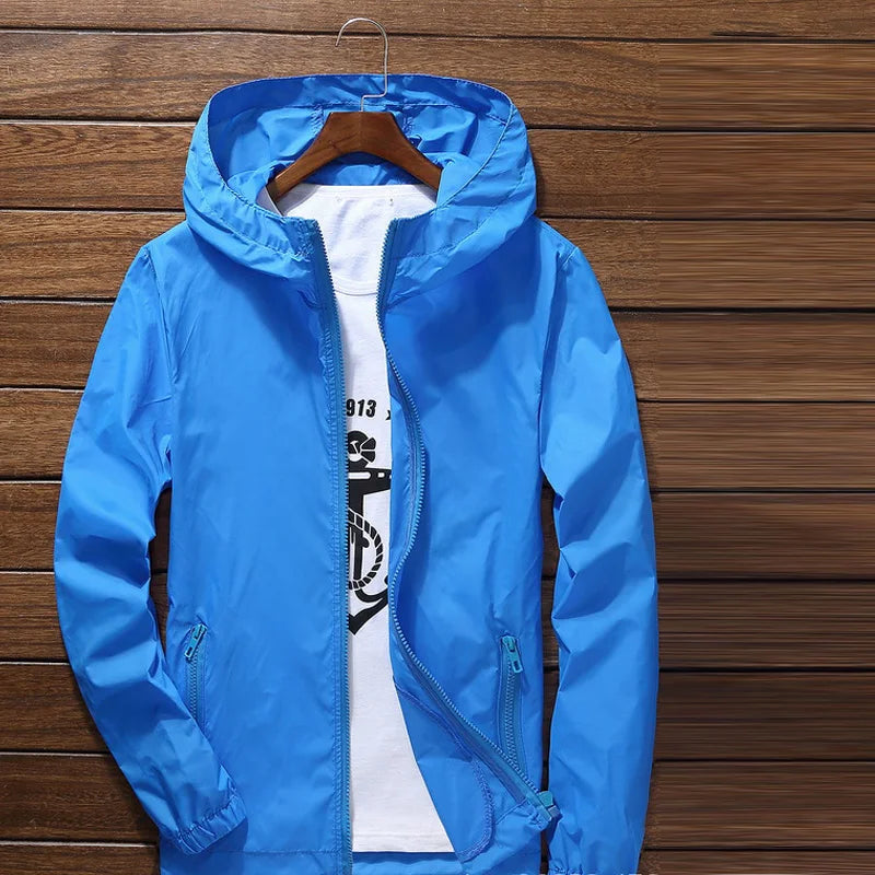 Self running, sun protection, waterproof, UV resistant jacket, men's and women's ultra light jacket, windproof jacket