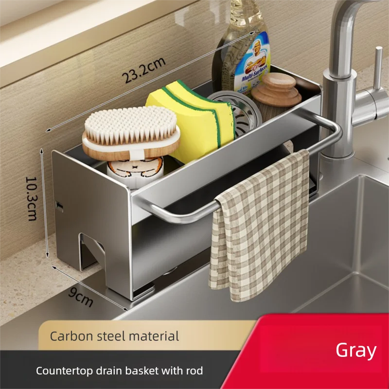 Kitchen Sink Stand Sponge Holder Dish Drainer Organizers Storage Accessories Shelf Storage Organizer Dish Drying Rack Gadgets