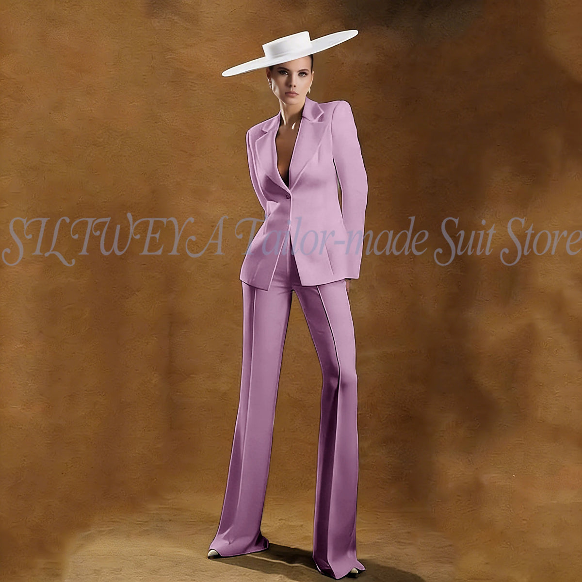 Ladies White Tailored Blazer Trousers Set Workplace Business Occasion Formal Attire 2026 Women Fashion Chic Office Commute Suit