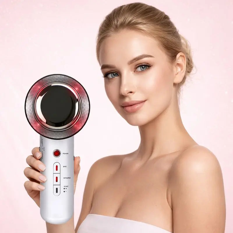 Ultrasound Cavitation Body Slimming Massager EMS Micro Current Weight Loss Far Infrared Facial Lifting Beauty Device