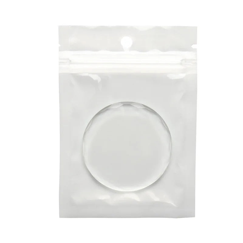 False Eyelash Glue Holder Pallet Eyelash Extension Stand pads with Tick Mark Crystal Glass Adhesive Glue Holder
