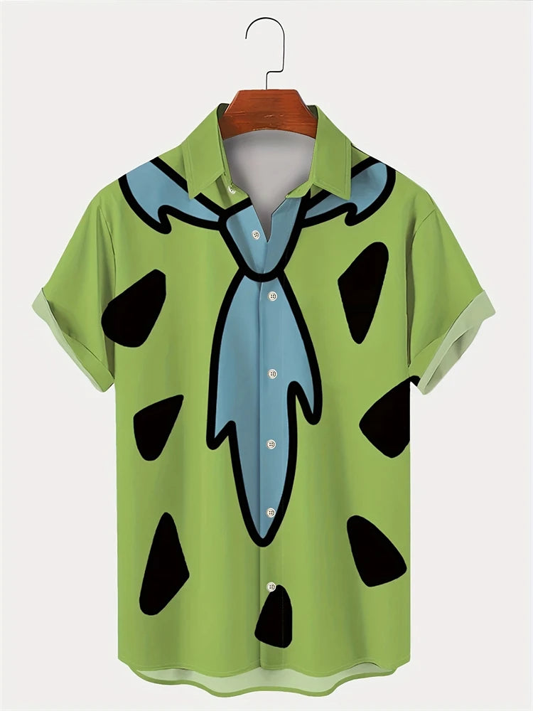 2025 Hawaii Men's Shirts 3d Printed Loose Plus Size Shirts and Blouses High Quality Men's Clothing Beach Party Sweatshirts