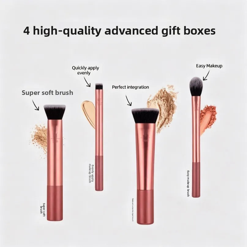Single facial brightening, contouring and contouring brush beauty tool