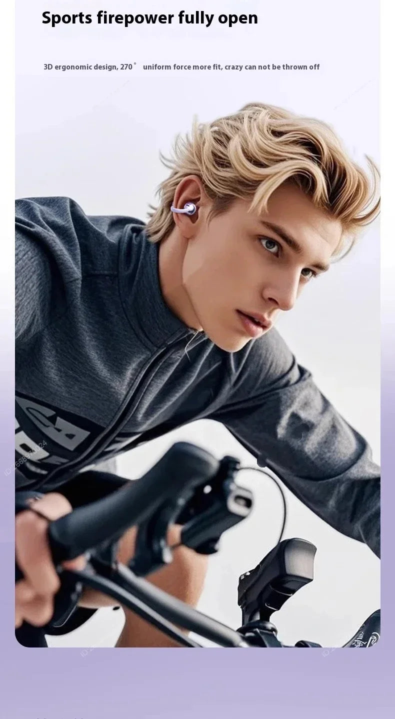 Wireless Bluetooth Earphones Clip-on Q71 Earphone High Sound for Xiaomi Earbuds Led Display Headphones Music Sports Headset