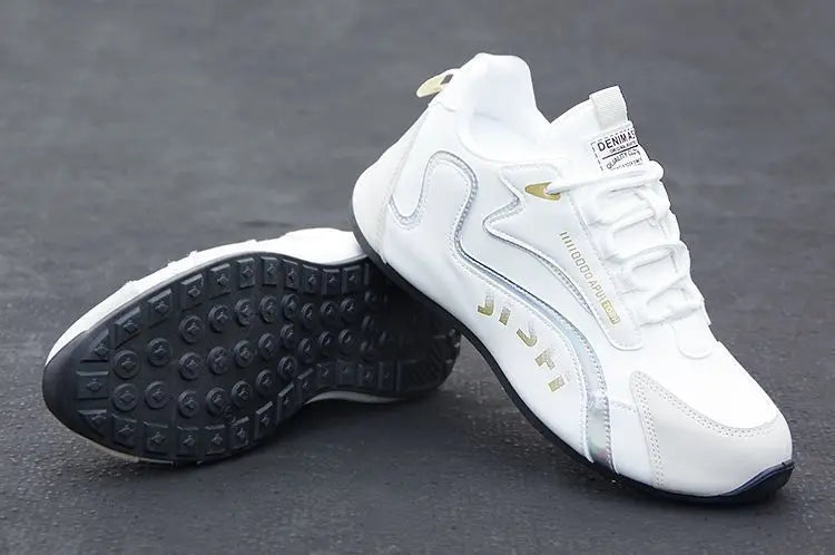 2026 New Leather Men Shoes Breathable Solid Color Shoes Trendy Anti Slip Shoes Waterproof Travel Casual Sneakers Zapatos