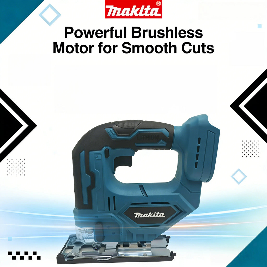 Makita DJV182Z Cordless Jigsaw: Effortlessly Handles Precise Wood and Metal Cutting,  Ergonomic Design Makes Cutting Easier