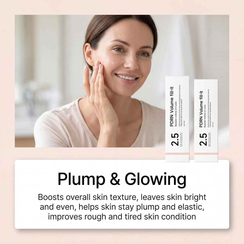 PDRN Volume fill it Booster Cream for Forehead Smile Lines & Skin Wrinkle Anti Aging Firming Facial Volume Cream Daily Skin Care