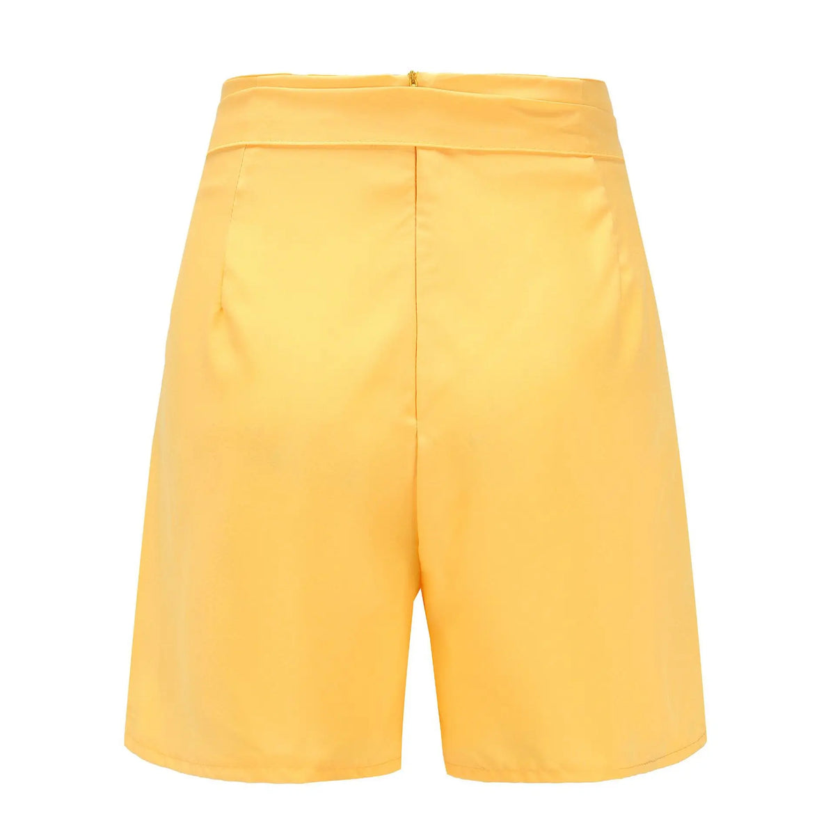 Women's Y2K High Waist Front Button Bow Tie Pleated Bermuda Shorts Solid Loose Straight Leg Suit Shorts Casual Office Bottoms