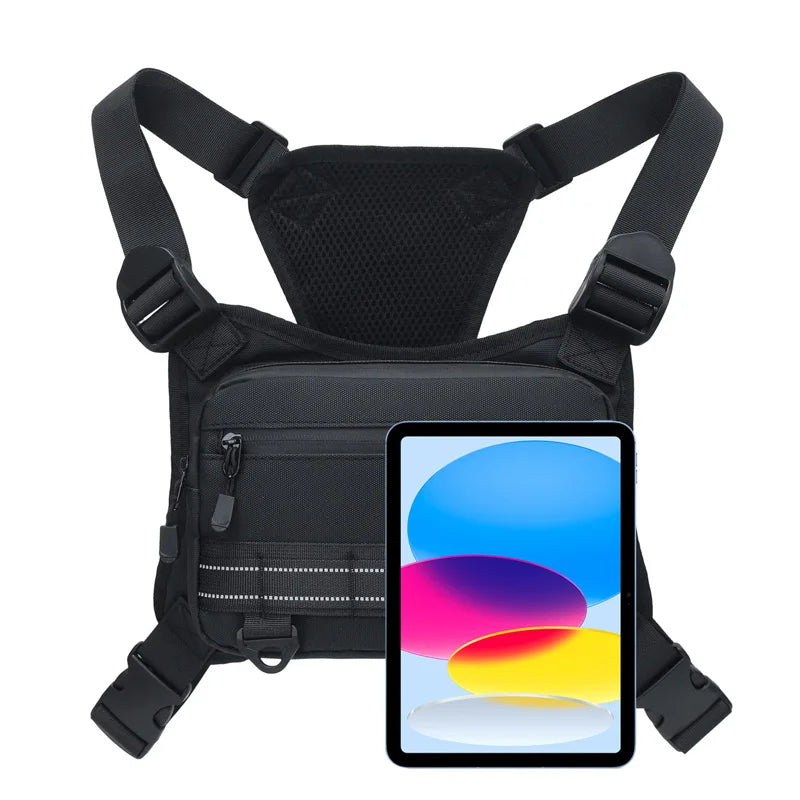 Outdoor Sport Chest Bag Unisex Cycling Bag Hiking Marathon Chest Rig Bag Lightweight Running Vest Backpack Travel Storage Pocket