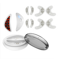 EMS Facial Eye Beauty Device With Gel Patches Red Light Eye Firming Massage For Eye Care Reducing Eye Bags Dark Circles