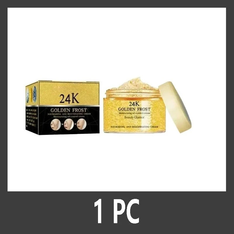 24K Gold Face Serum Fade Dark Circles Fine Line Anti Aging Cream Smoothing Nourishes Firming Lifting Brighten Skin Care Essence