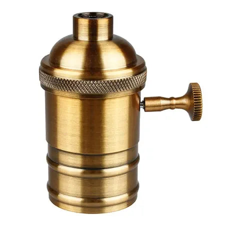 E27 Lamp Holder Vintage Edison Bulb Base Screw Bulb Base Aluminum Light 110V 220V Socket Industrial Retro Pendant Lampholder