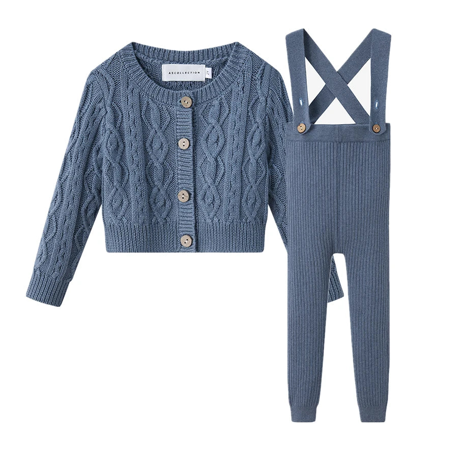 Clearance sale AS 2024 Blue Shabbos collection Print cotton girl clothing  Wool knitted family matching looks grid boys clothing