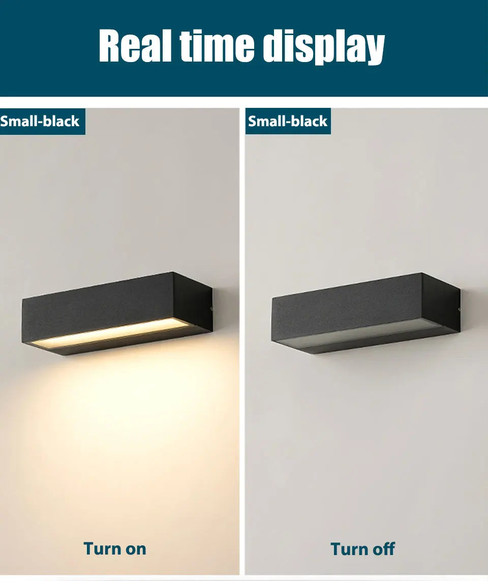 LED Outdoor Porch Wall Sconces Aluminum Exterior Wall Light Fixtures IP65 Waterproof Lamp for House Patio Doorway Garage Decorat