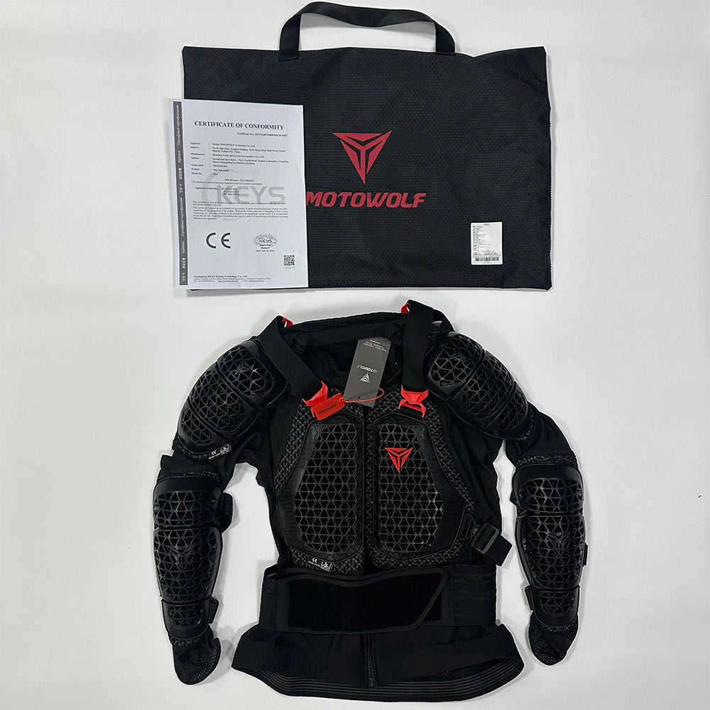 Motorcycle Jacket Body Armor for Motorbike Protection Breathable Abrasion-Resistant Impact Gear Moto Turtle Riding Jacket Pants