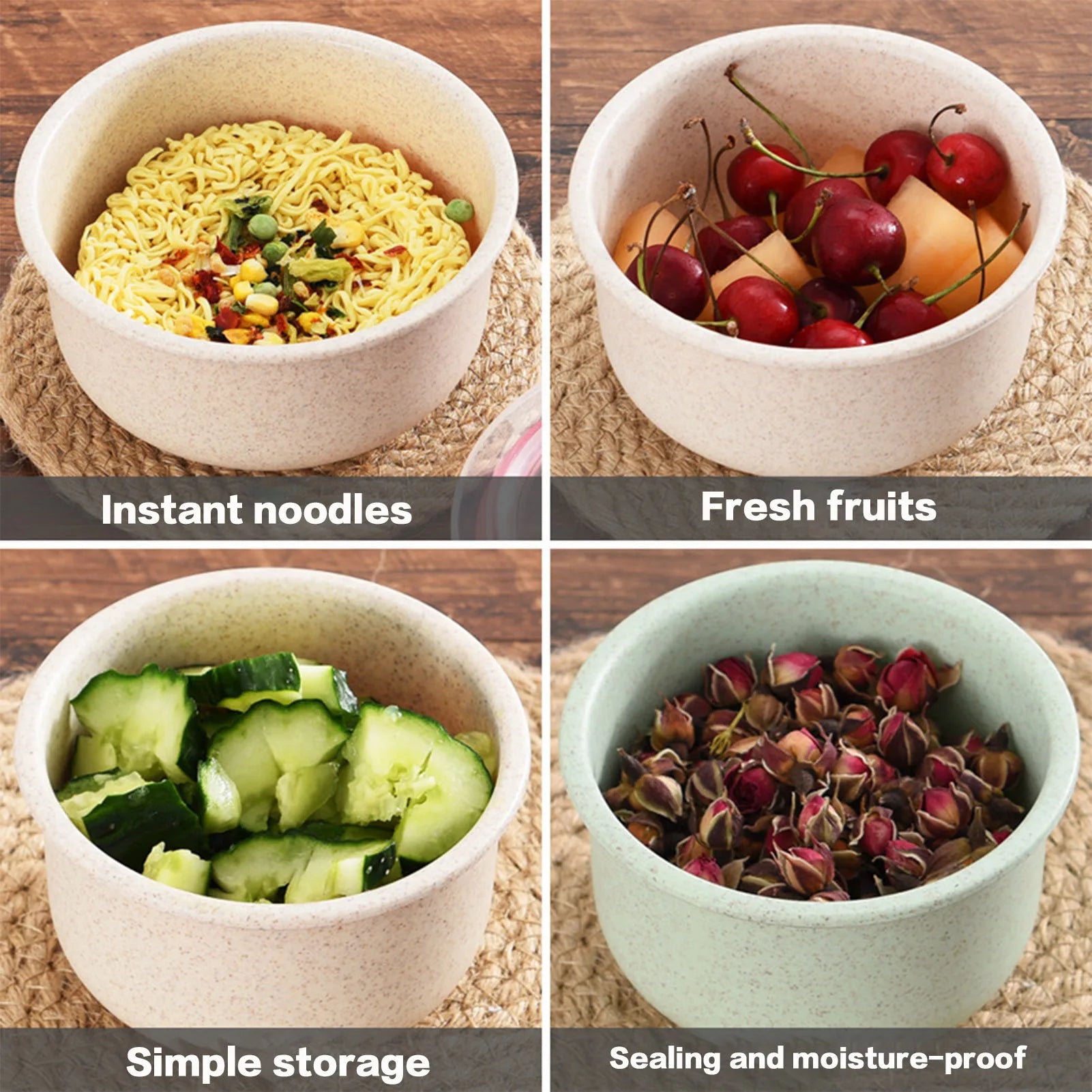 3pcs Lunch Box set Food Storage Containers with Lids Microwave Storage Containers for Storing Fruits Vegetables