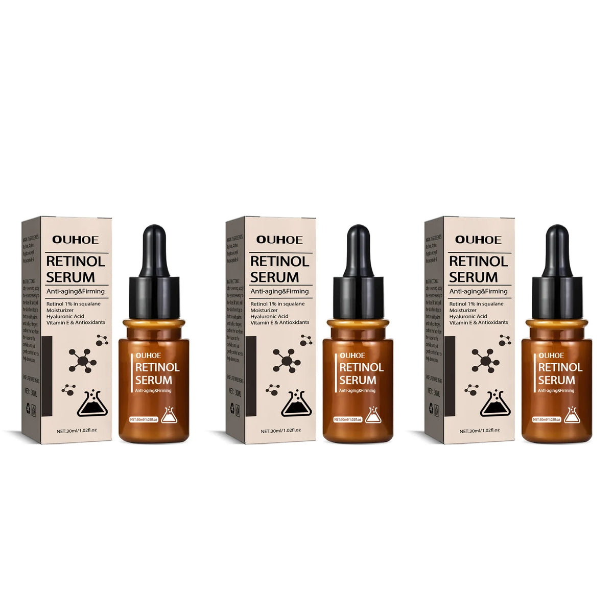Retinol Anti Wrinkle Serum Lifting Fade Fine Line Anti Aging Improve Crow's Feet Firming Tighten Brighten Moisturizing Essence