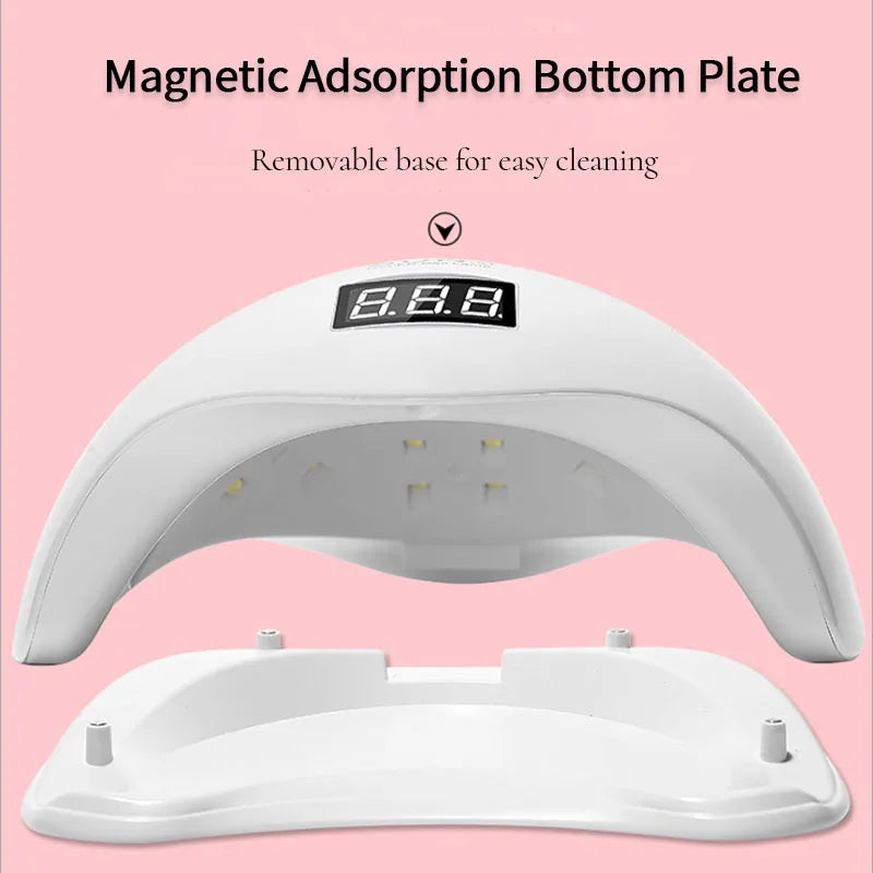 Nail Dryer Gel Nail Polish Curing LED UV Light With 4 Timers Automatic Sensor LCD Display Professional Nail Art Tools Accessorie
