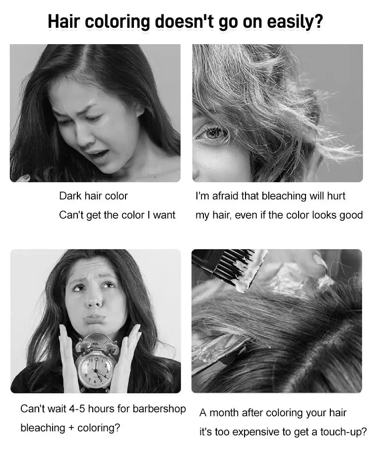Plant hair dye Hazelnut Ash Brown Non-Bleaching Dye Cream Permanent Hair Color Instant Dye for Hair