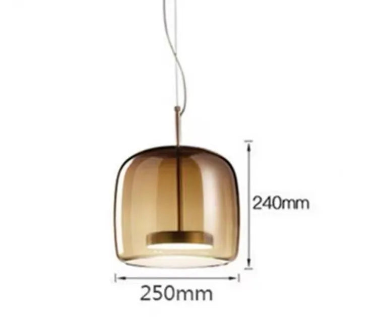 Modern Led Glass Pendant Light for Island Restaurant Hanging Lamp Decoration Ceiling Chandeliers Modern Home Decoration