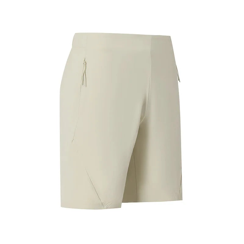(M-4XL) Men Camping Hiking Shorts Quick Dry Cooling Nylon Travel Trekking Fishing Short Pants with Drawstring Zipper Pocket