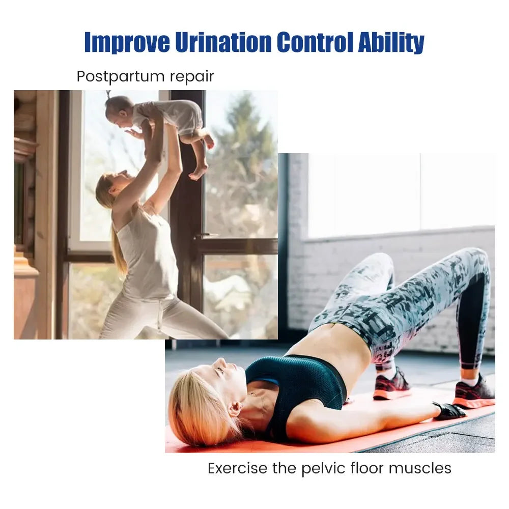 Pelvic Floor Muscle Trainer USB Rechargeable Pelvic Floor Muscle Exerciser Tens EMS Electric Sphincter Trainer for Men Women